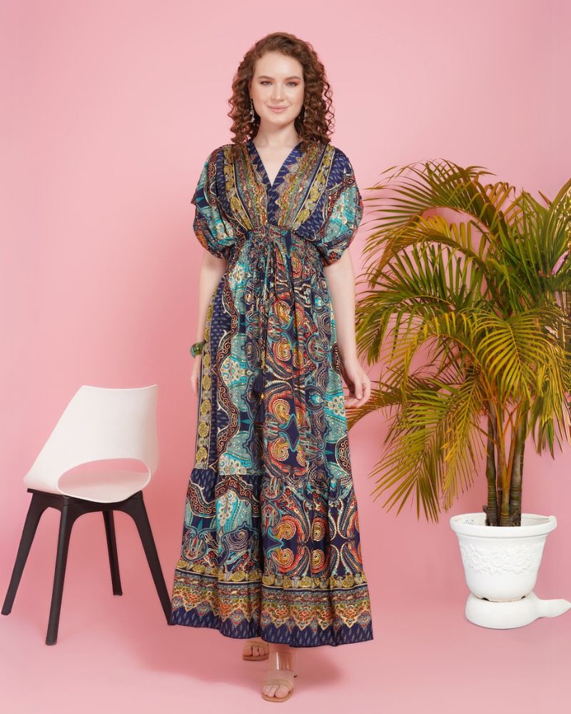 Tahlia sapphire sunset maxi dress – Boholyfe