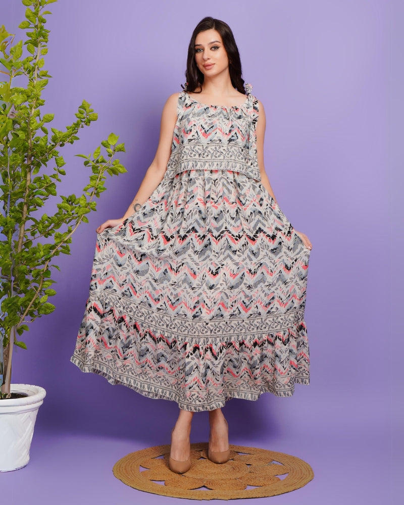Boho breeze ruffle maxi dress – Boholyfe