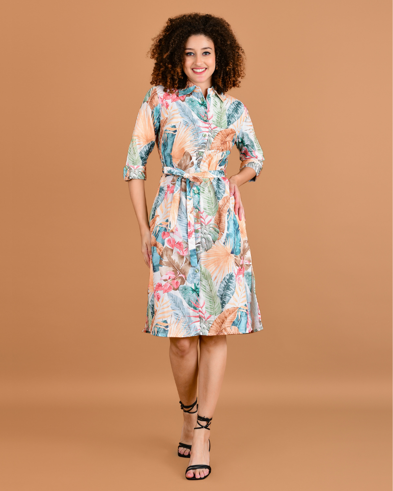 tropical groove midi dress NWT Farm Rio Cotton/Viscose Tropical Groove Bustier Midi Dress w/ Puff Sleeves L