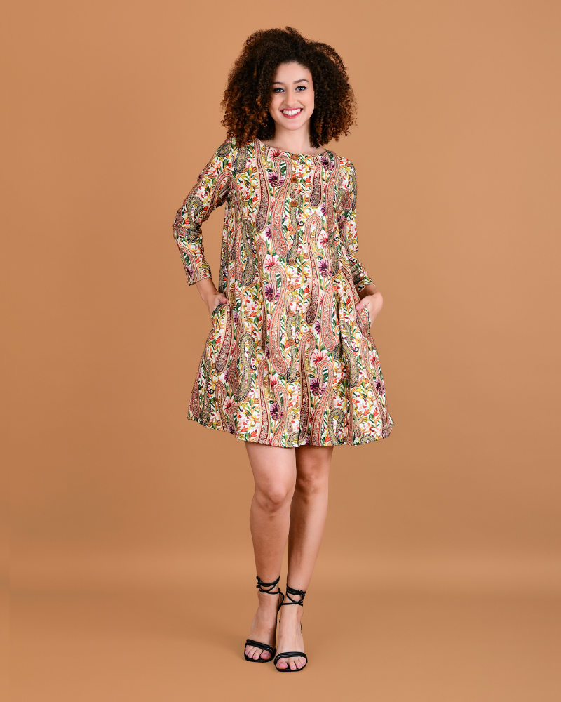 Ivory cascade A-line short dress – Boholyfe