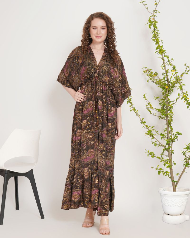 Earthspell kimono maxi dress