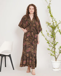 Earthspell kimono maxi dress