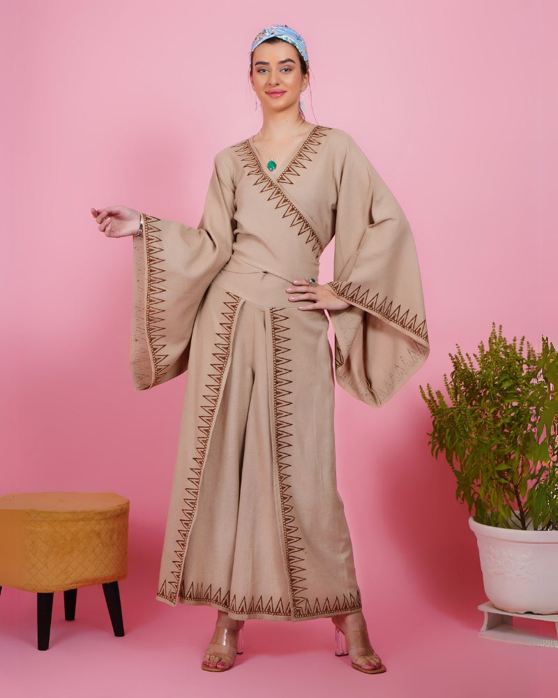 Whimsical wanderer khadi co-ord set