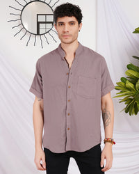 Fynn ash mauve breeze cotton shirt