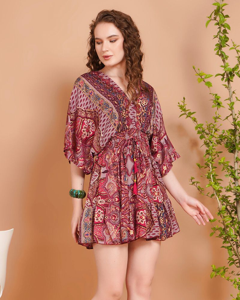 Mireya kimono mini dress