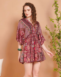 Mireya kimono mini dress