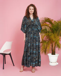Starlit wanderer kimono maxi dress