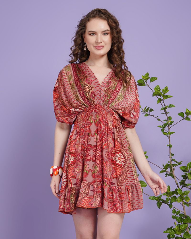 Rosy rhapsody short dress