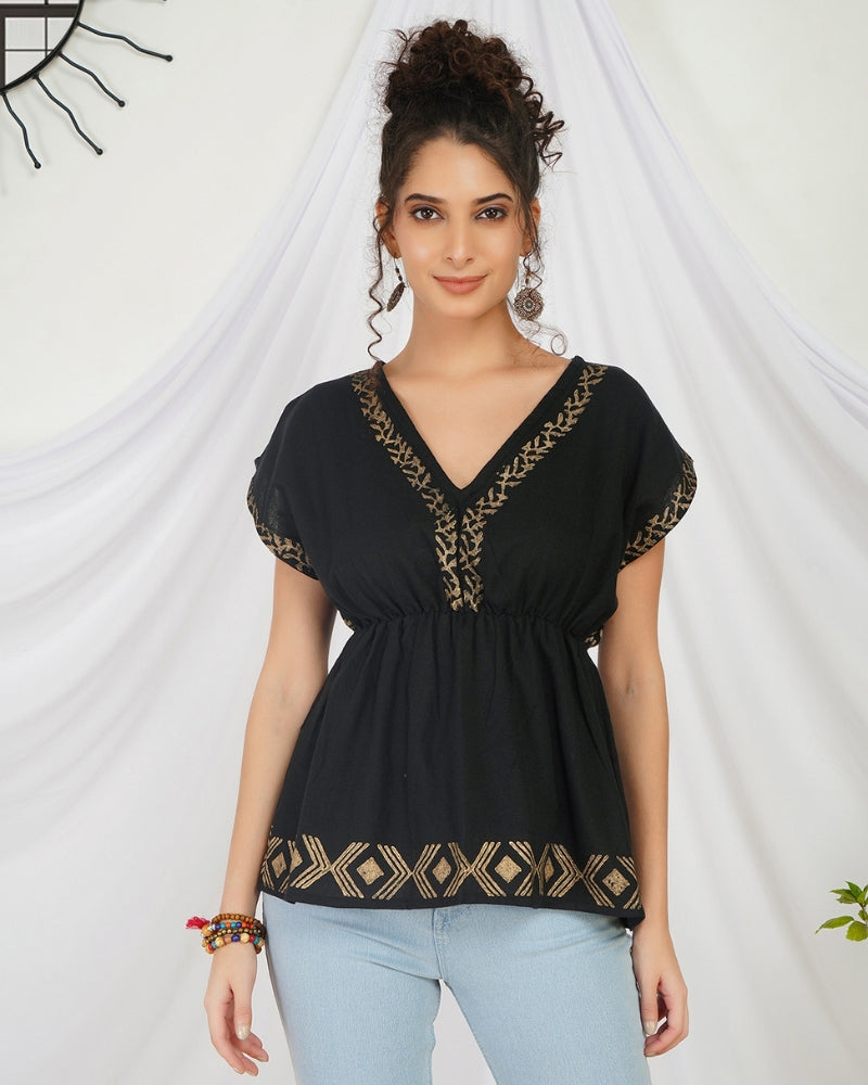 Elysia dark muse boho top