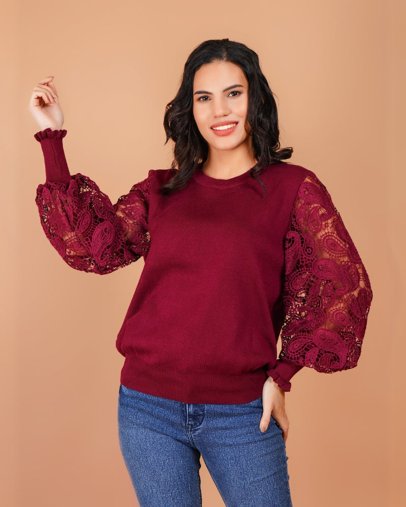 The royal rouge chic top