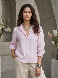 Cirelle pink whisper cotton shirt