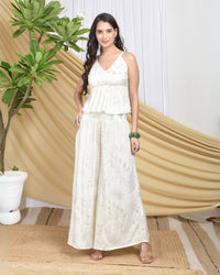 Liora golden meadow palazzo co-ord set