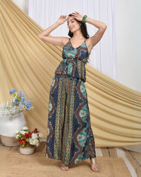 Nysa mosaic bloom palazzo co-ord set