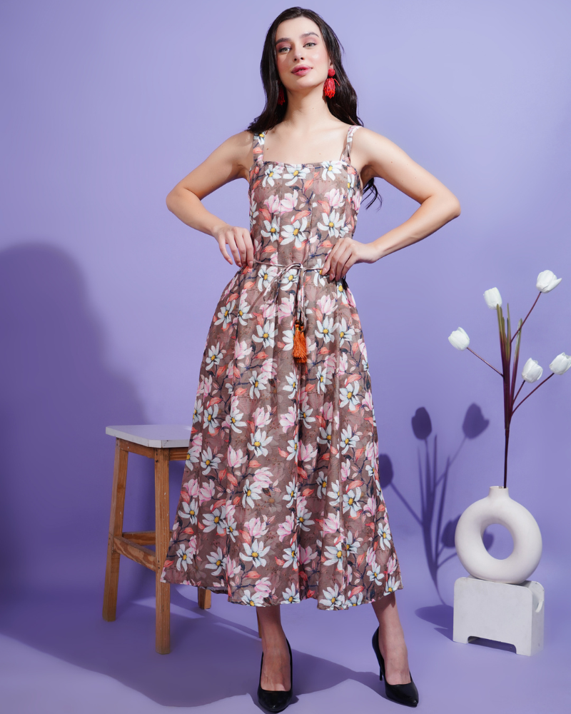 Lily blossom midi dress