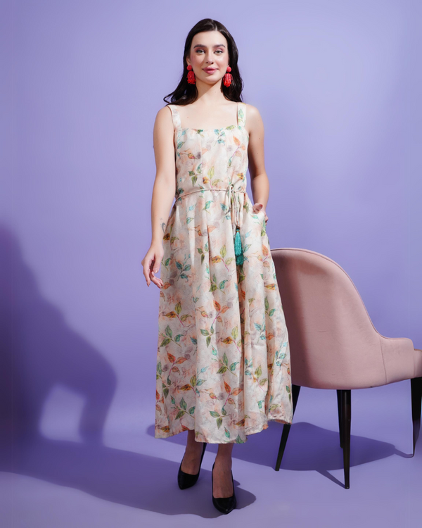 Spring melody midi dress