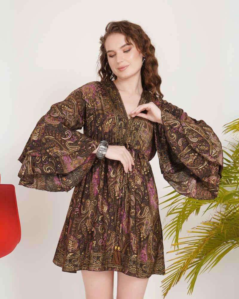 Twilight cocoa breeze short dress