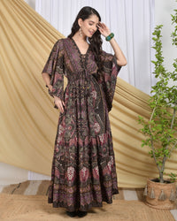 Lilith twilight paisley maxi dress
