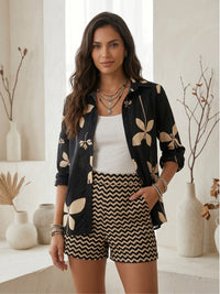 Violetta midnight bloom cotton co-ord set