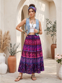 Plum reverie boho maxi skirt