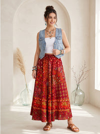 Desert spice bohemian skirt