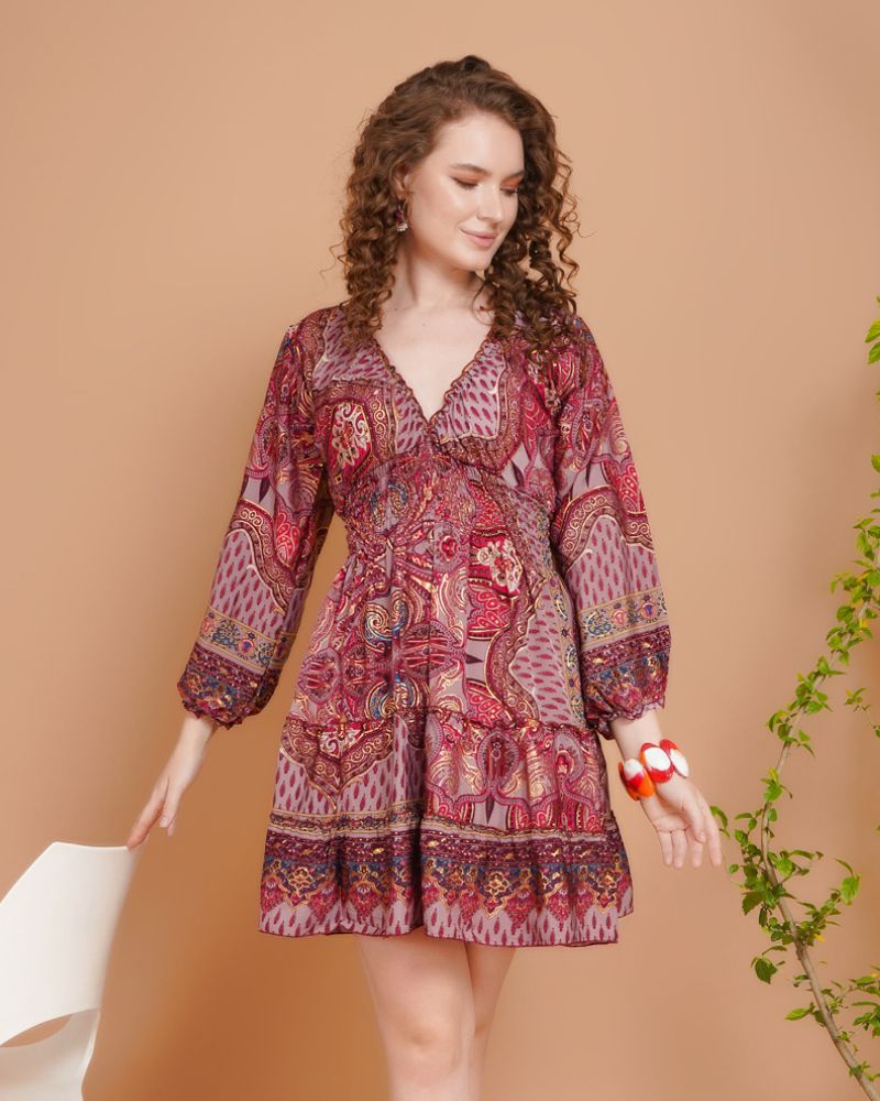 Soraya rosé ember mini dress