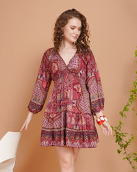 Soraya rosé ember mini dress