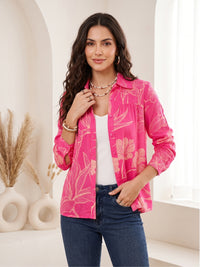 Amelie pink mirage boho shirt