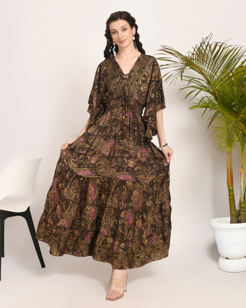Nyra twilight paisley maxi dress