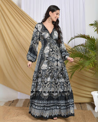 Vivienne midnight glow maxi dress