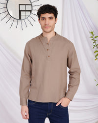 Alder sandstone cotton shirt