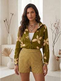 Elaria olive grove cotton co-ord set