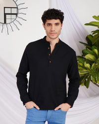 Griffin night-onyx cotton shirt