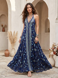 Twilight tide bohemian maxi dress