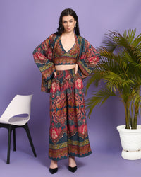 Avani foil whisper 3 piece co-ord set