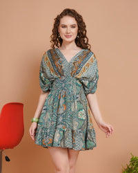 Smoky lagoon breeze short dress