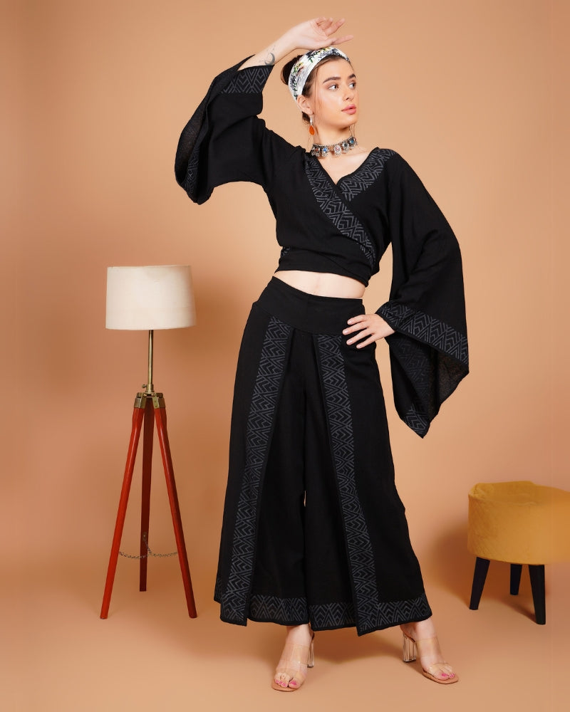 Ebony escape khadi co-ord set