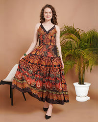 Soraya sunset ember maxi dress