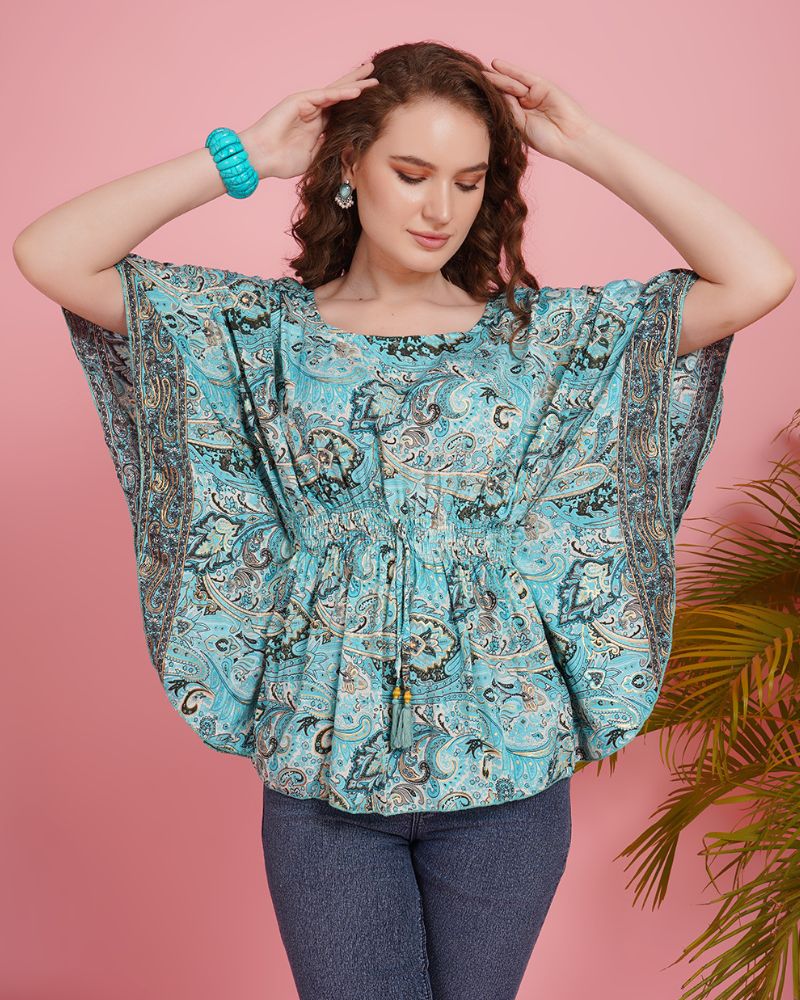 Oceanic groove kaftan Top