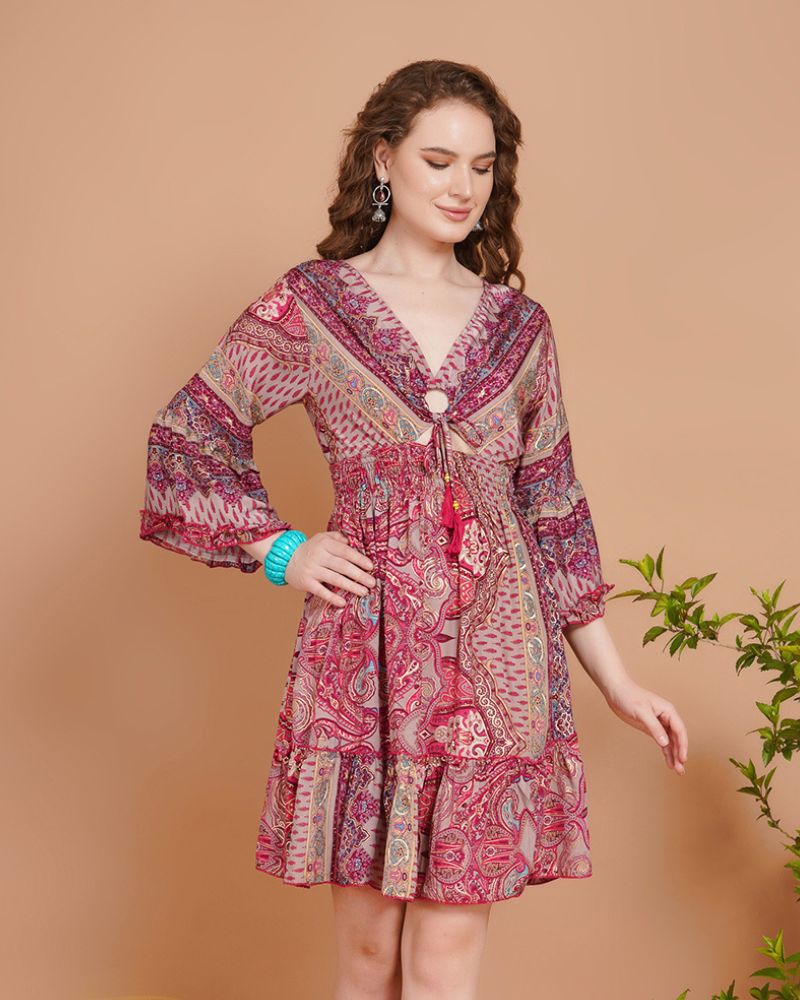 Sweet hue groove short dress