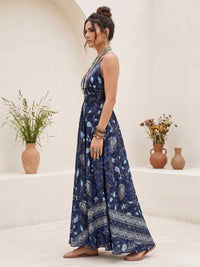 Marielle midnight indigo boho maxi dress