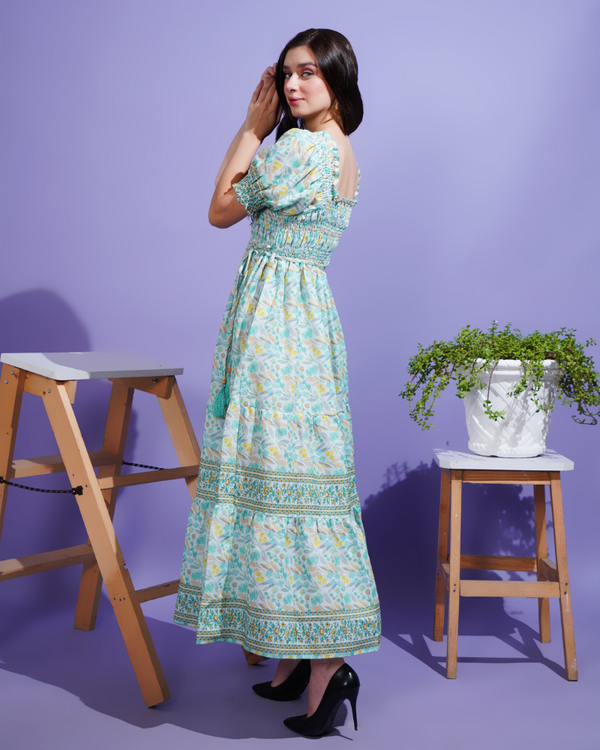 Spring symphony maxi dress