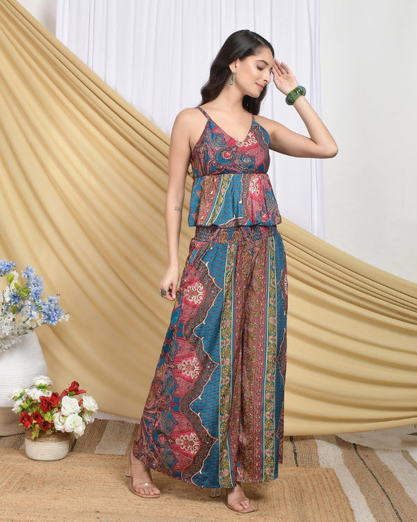 Aurelia sunset mosaic palazzo co-ord set