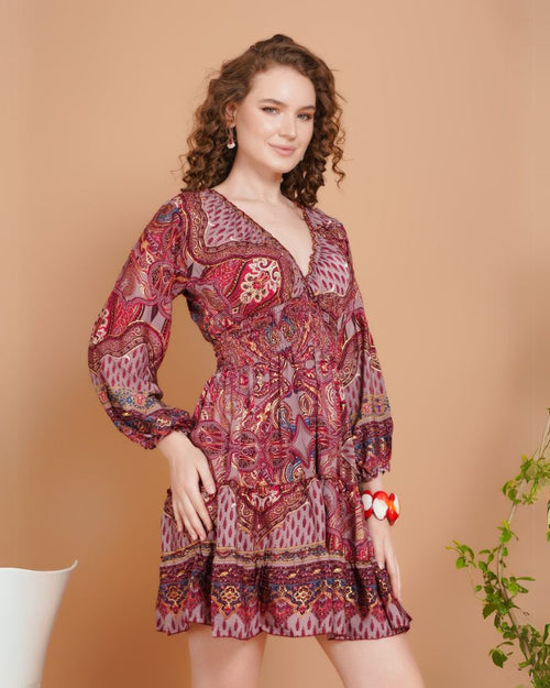 Soraya rosé ember mini dress