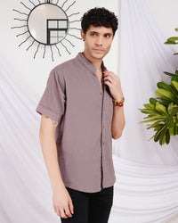 Fynn ash mauve breeze cotton shirt