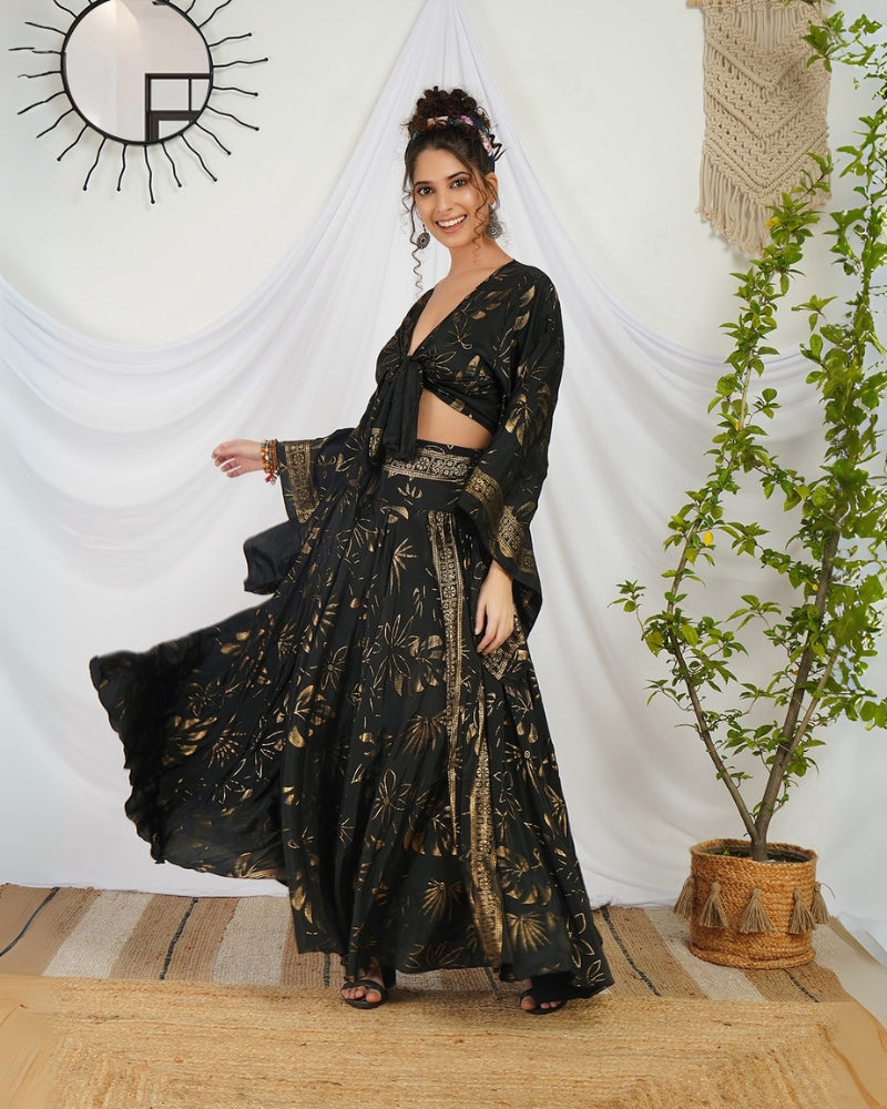 Isolde twilight boho co-ord set with skirt