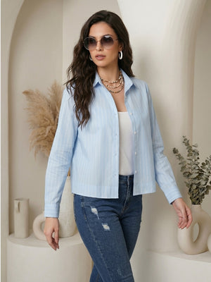 Odette morning breeze boxy cotton shirt