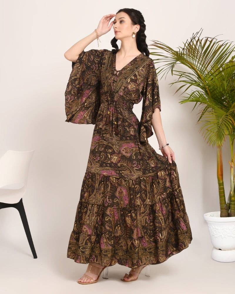 Nyra twilight paisley maxi dress