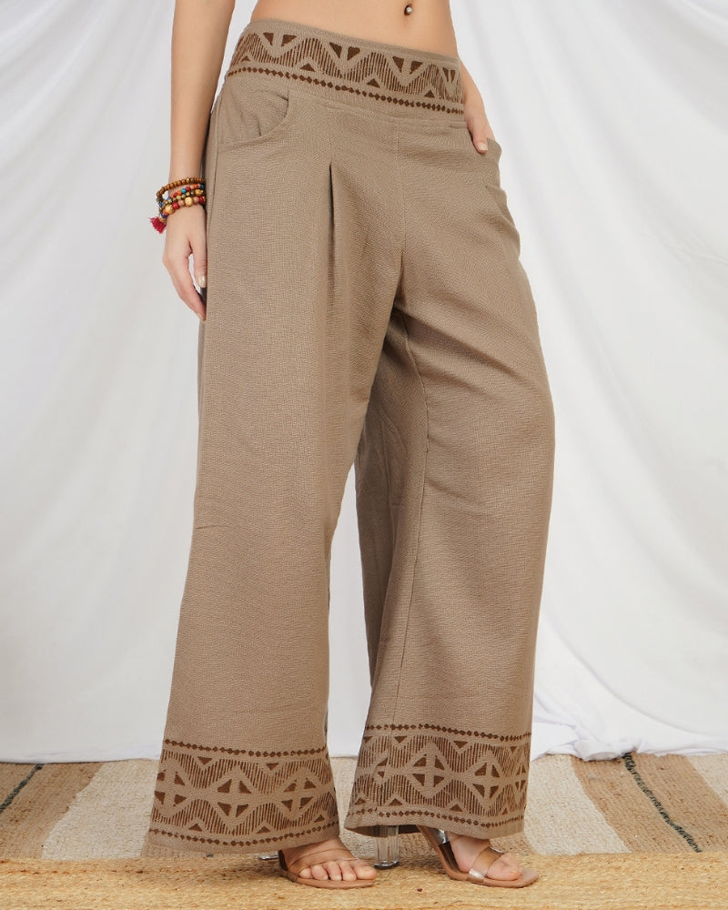 Terra muse wide legs cotton trouser