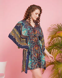 Zella sunset jive kaftan mini dress
