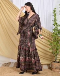 Lilith twilight paisley maxi dress